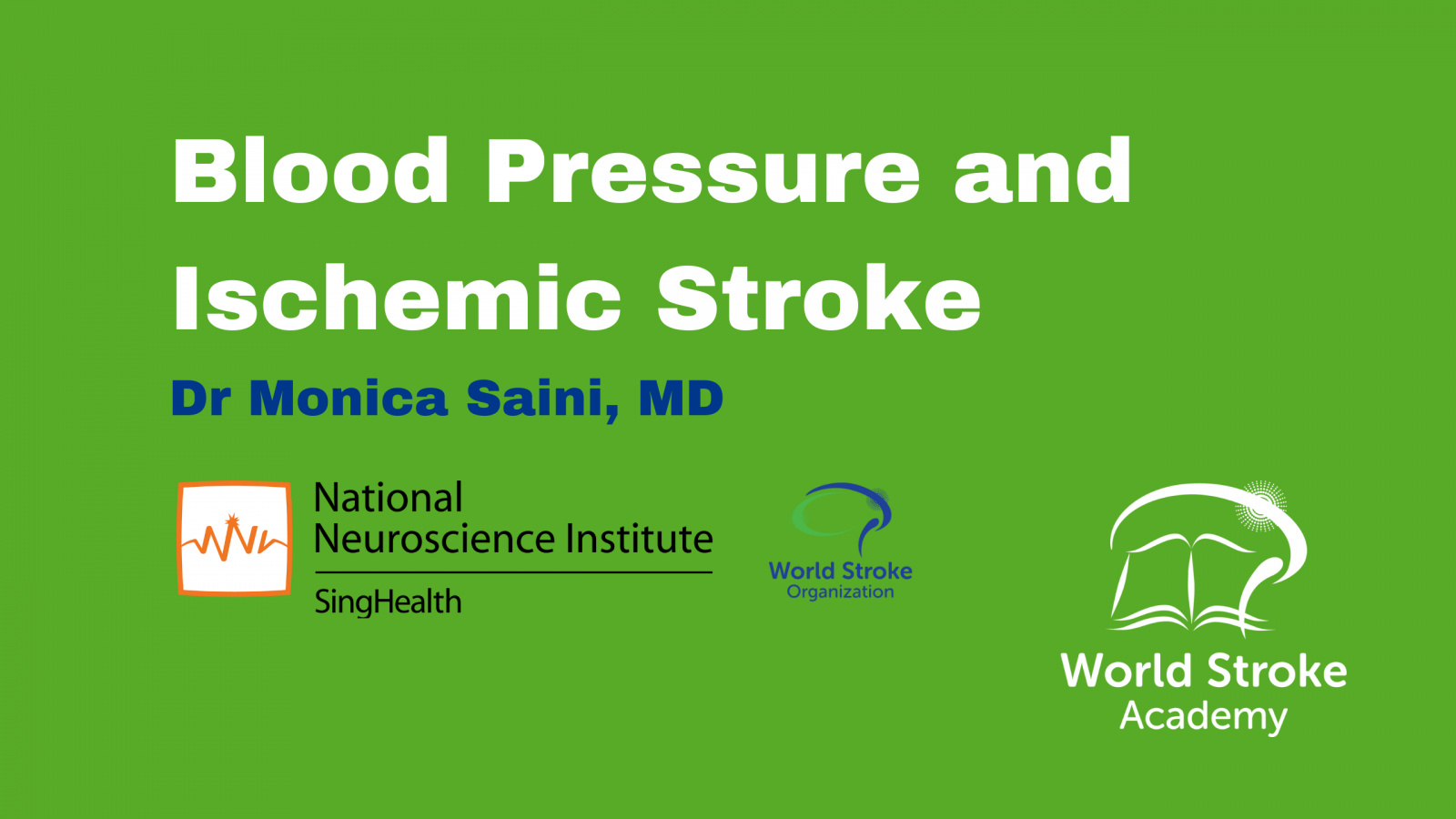 Blood Pressure and Ischemic Stroke