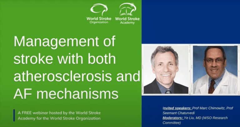 Management of stroke with both atherosclerosis and AF mechanisms