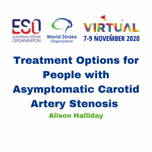 Treatment Options for People with Asymptomatic Carotid Artery Stenosis – Alison Halliday