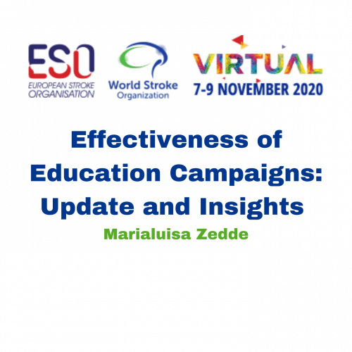 Effectiveness of Education Campaigns: Update and Insights – Marialuisa Zedde