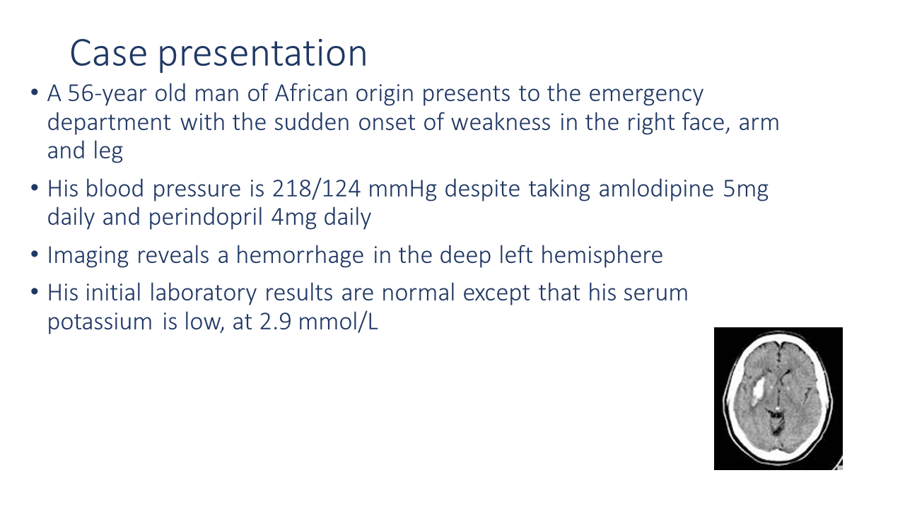 case study on a stroke patient