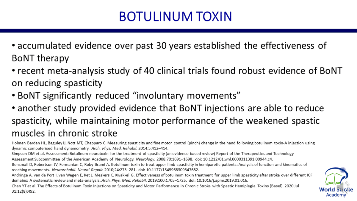 Botulinum Toxin - World Stroke Academy