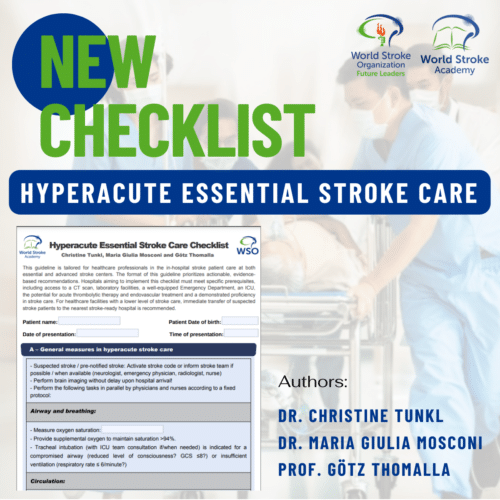 New WSO Hyperacute Essential Stroke Care Checklist